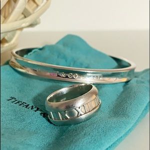 Tiffany & Co. Bundle: Atlas Ring & 1837 Bangle
